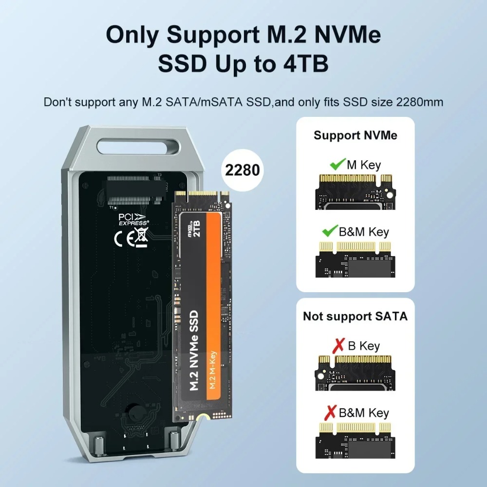 Maiwo USB4 NVMe M.2 SSD Enclos - Usb4 40Gbps External Ssd 8Tb บทวิจารณ์และราคา