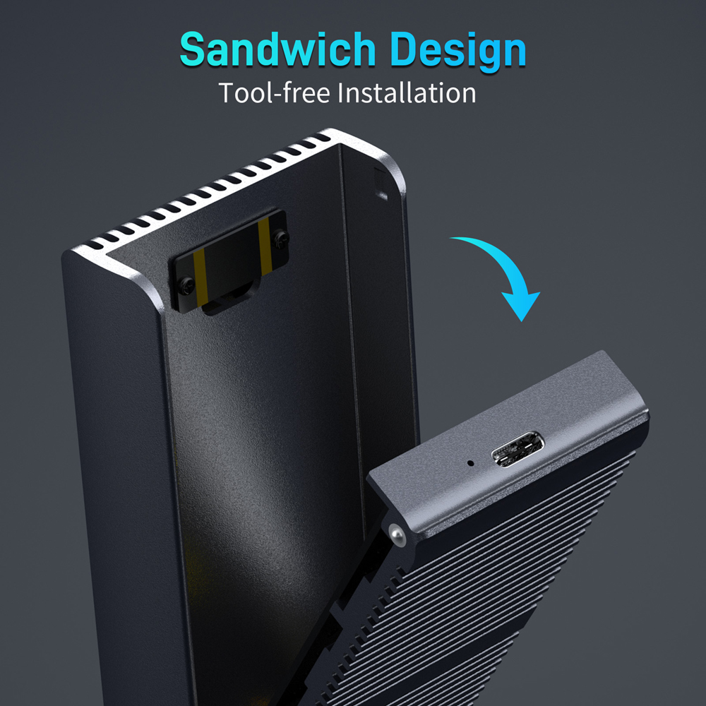 เคส SSD อลูมิเนียม FIDECO USB4 - 8Tb M2 Nvme Ssd บทวิจารณ์และราคา